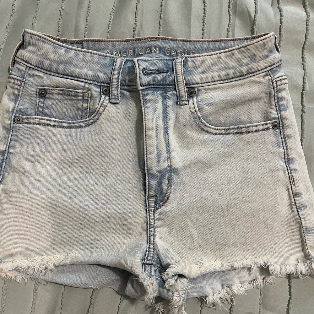 American Eagle Outfitters Faded Blue Jean Shorts
